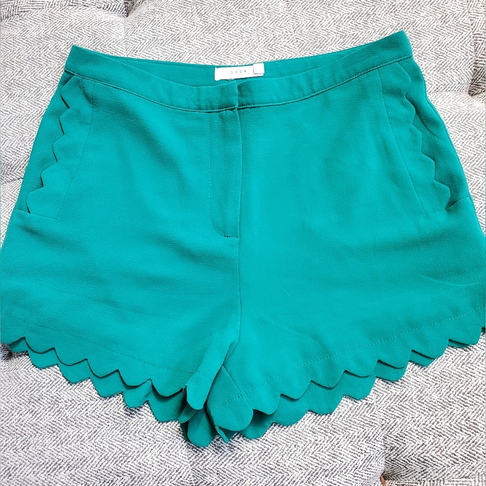 Lush Kelly Green Shorts, Sz 0